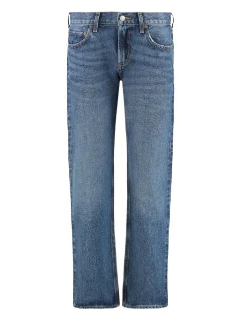 whiskering-effect jeans by AGOLDE