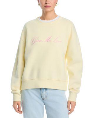 x Tupac Shakur Give Me Love Embroidered Sweatshirt - Exclusive by AGOLDE