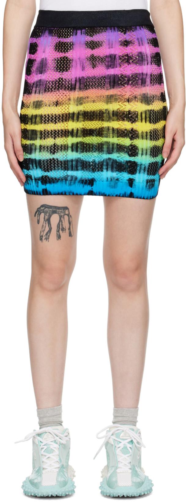 Multicolor Tie-Dye Miniskirt by AGR