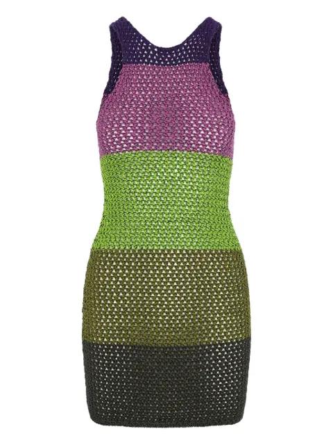 striped crochet dress by AGR