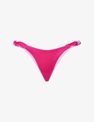 Adele Ruched Bikini Bottoms by AGUA BENDITA