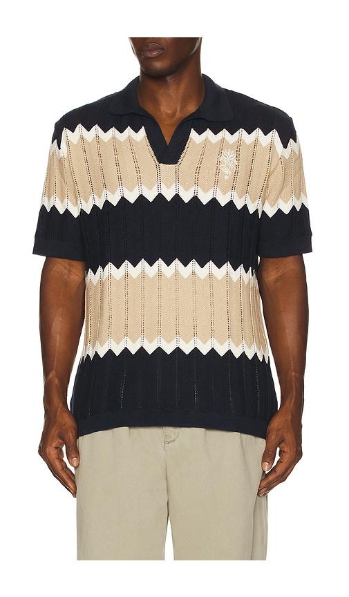Agua Bendita Aron Polo Shirt in Stripes by AGUA BENDITA
