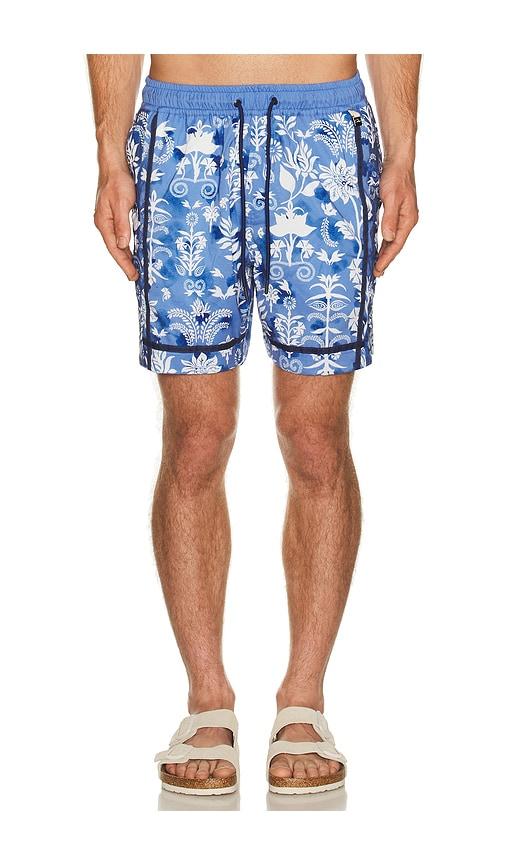 Agua Bendita Fredie Trunks in Blue by AGUA BENDITA