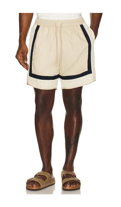 Agua Bendita Georgie Shorts in Beige by AGUA BENDITA