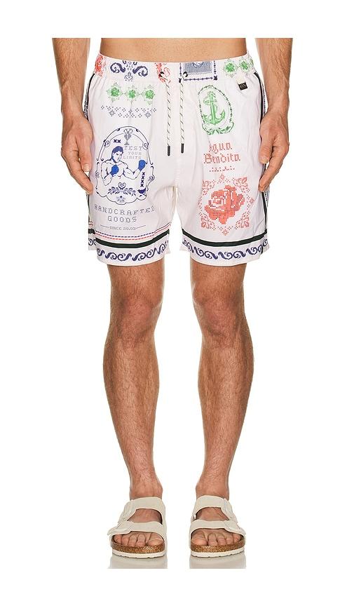 Agua Bendita Joe Trunks in Cream by AGUA BENDITA