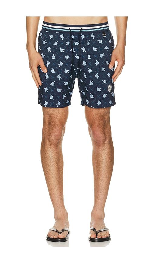 Agua Bendita Joe Trunks in Navy by AGUA BENDITA
