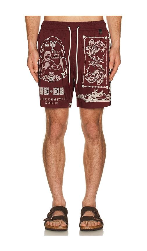 Agua Bendita Joe Trunks in Red by AGUA BENDITA