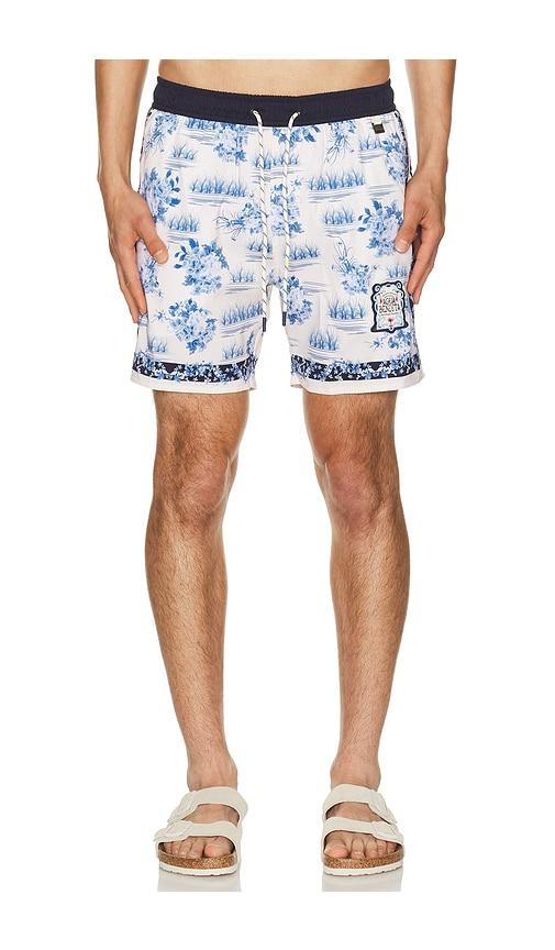 Agua Bendita Joe Trunks in White by AGUA BENDITA