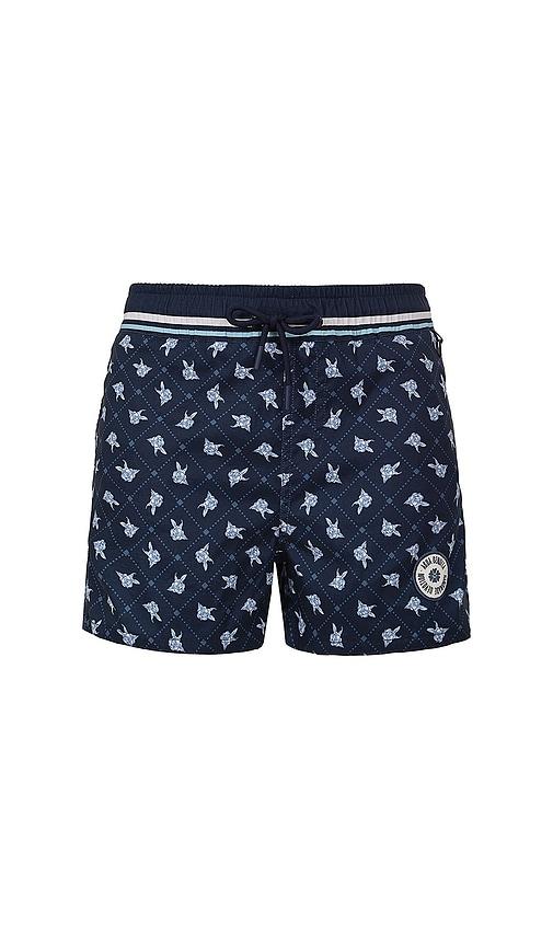 Agua Bendita Kids Nick Cherish Swim Short in Navy by AGUA BENDITA