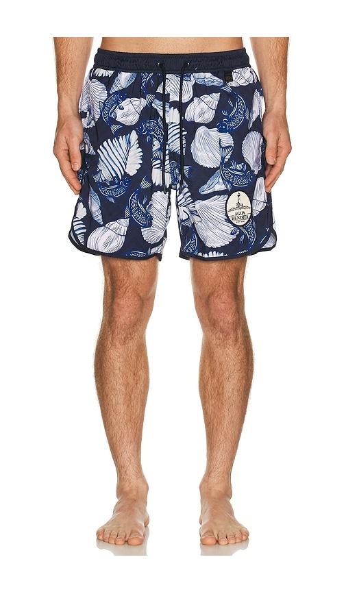 Agua Bendita Liam Trunks in Blue by AGUA BENDITA
