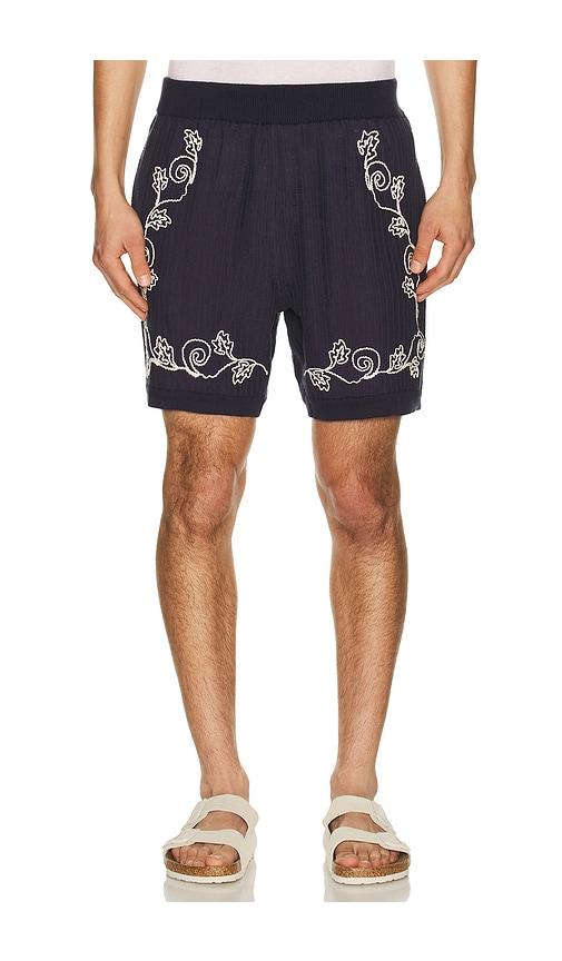 Agua Bendita Maury Shorts in Navy by AGUA BENDITA