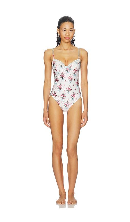 Agua Bendita Petra Cherish One Piece in White by AGUA BENDITA