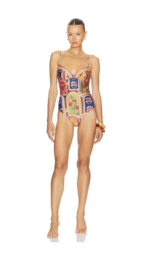 Agua Bendita Petra Fiore One Piece in Burnt orange by AGUA BENDITA