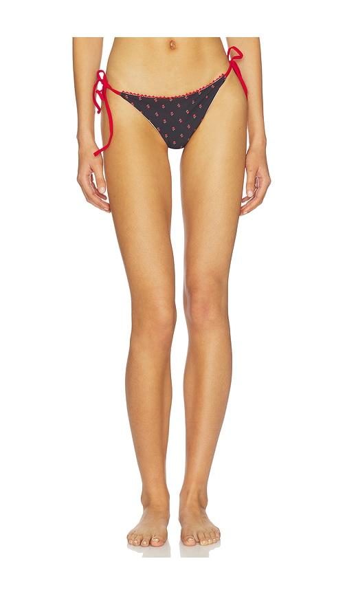 Agua Bendita Tammy Especial Bikini Bottom in Black,White by AGUA BENDITA