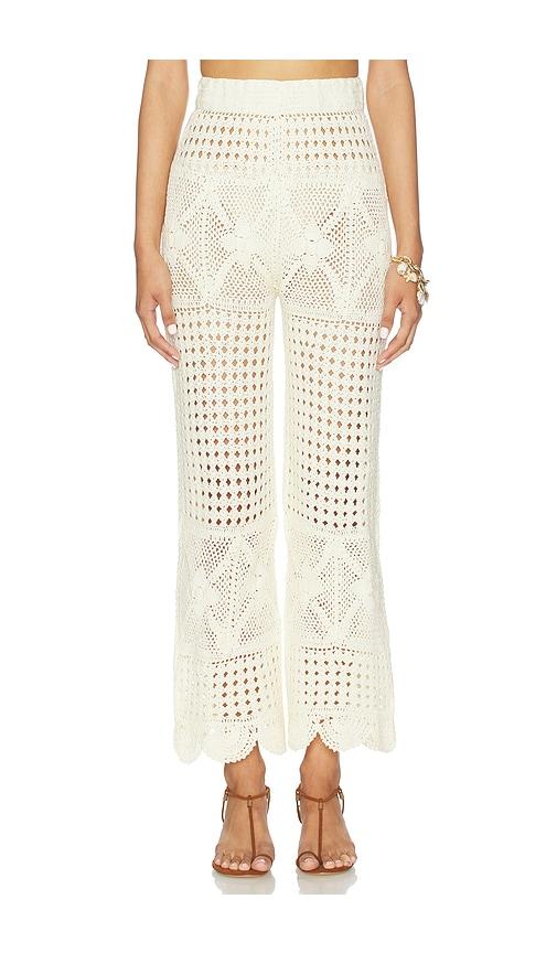 Agua Bendita Wesley Pants in Ivory by AGUA BENDITA