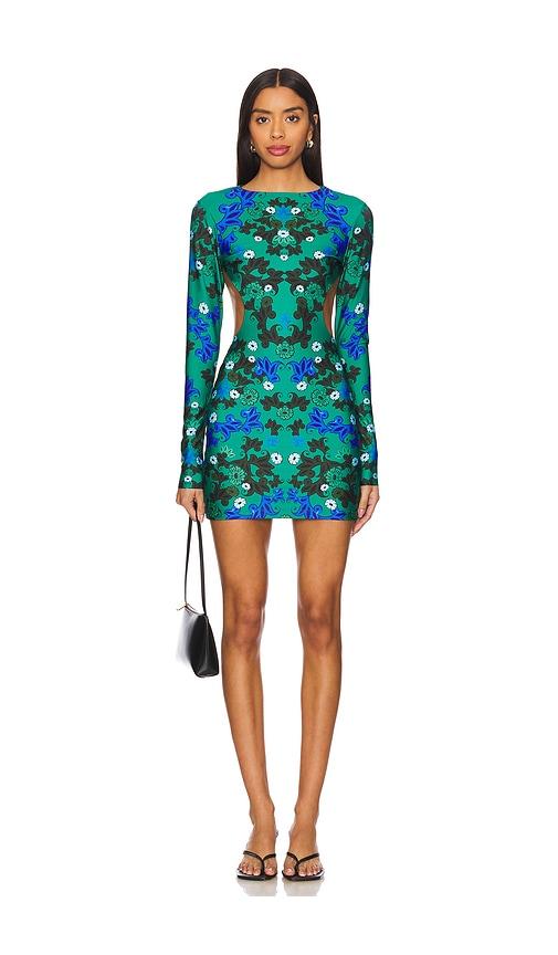 Agua Bendita X Revolve Juliana Dashi Mini Dress in Green by AGUA BENDITA