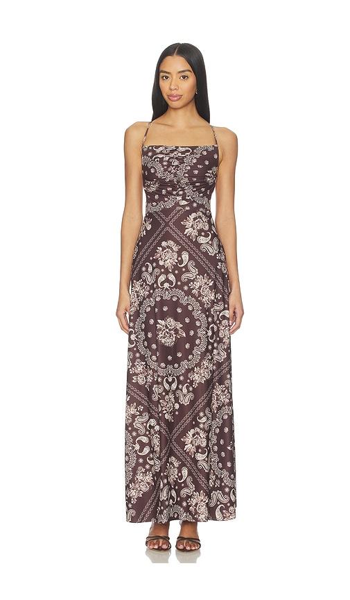Agua Bendita x REVOLVE Arista Maxi Dress in Brown by AGUA BENDITA