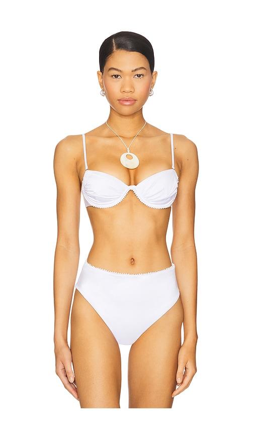 Agua Bendita x REVOLVE Donna Underwire Bikini Top in White by AGUA BENDITA
