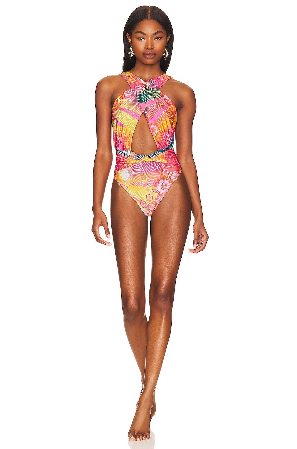 Agua Bendita x REVOLVE Faye One Piece in Pink by AGUA BENDITA Agua Bendita x REVOLVE Faye One Piece in Pink by AGUA BENDITA