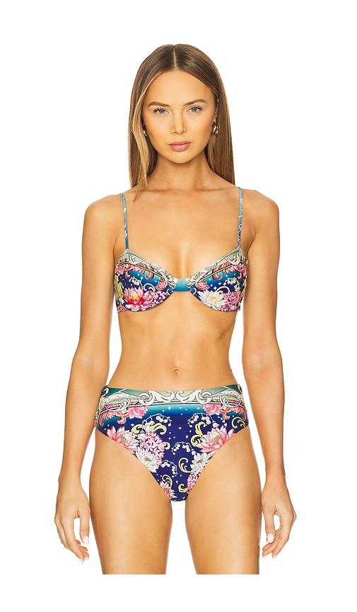 Agua Bendita x REVOLVE Irene Bikini Top in Navy by AGUA BENDITA