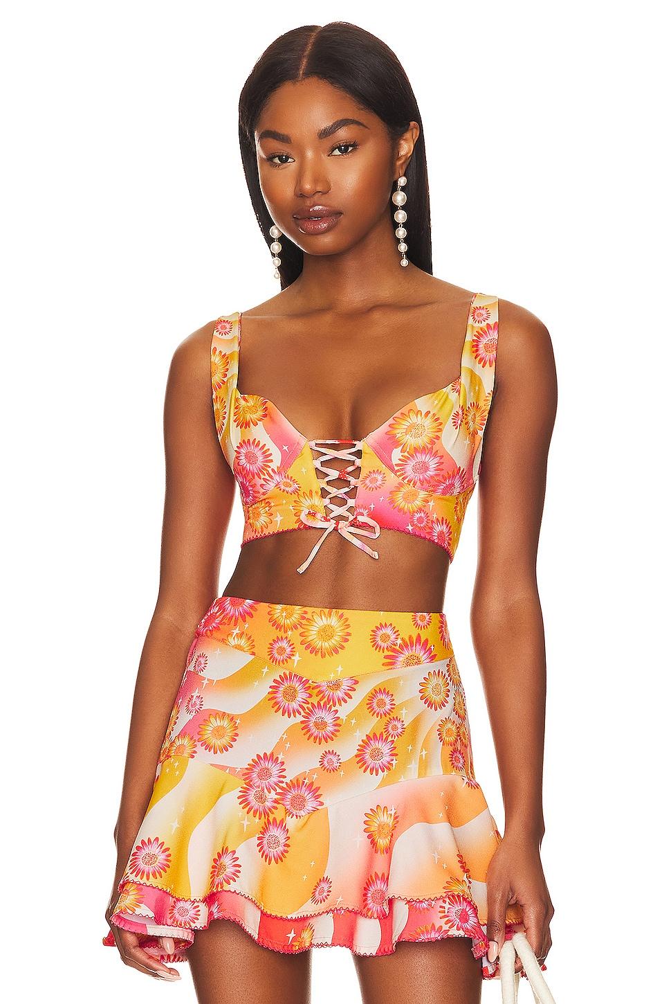 Agua Bendita x REVOLVE Kaia Top in Yellow by AGUA BENDITA Agua Bendita x REVOLVE Kaia Top in Yellow by AGUA BENDITA