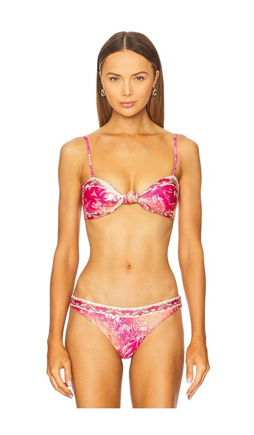 Agua Bendita x REVOLVE Lucille Bikini Top in Orange,Fuchsia by AGUA BENDITA