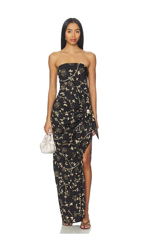 Agua Bendita x REVOLVE Melina Midi Dress in Black by AGUA BENDITA