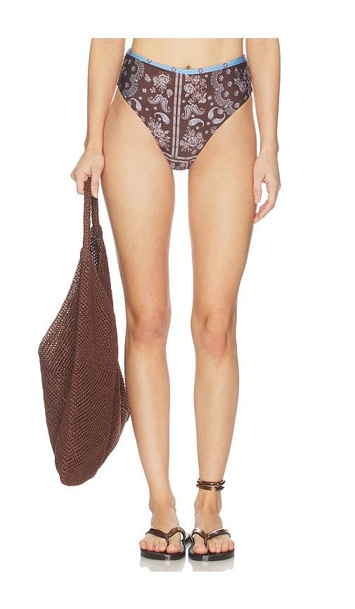 Agua Bendita x REVOLVE Penelope Bikini Bottom in Brown by AGUA BENDITA