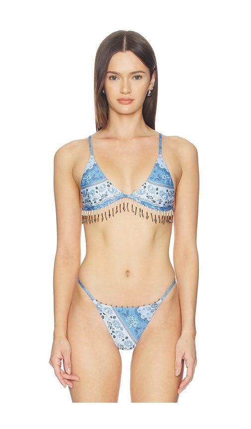 Agua Bendita x REVOLVE Shai Bikini Top in Blue by AGUA BENDITA