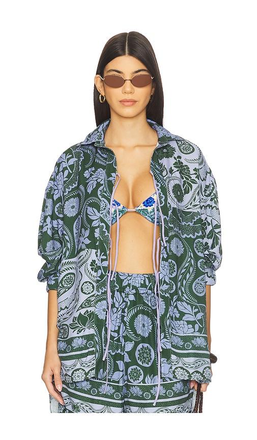 Agua Bendita x REVOLVE Swan Shirt in Blue by AGUA BENDITA