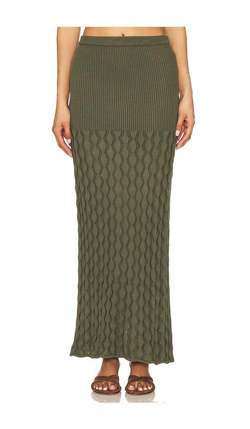 Agua Bendita x REVOLVE Theodora Skirt in Sage by AGUA BENDITA