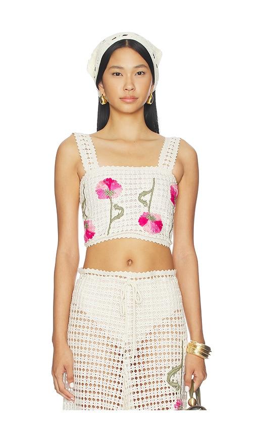 Agua Bendita x REVOLVE Vicky Ventura Top in Cream by AGUA BENDITA