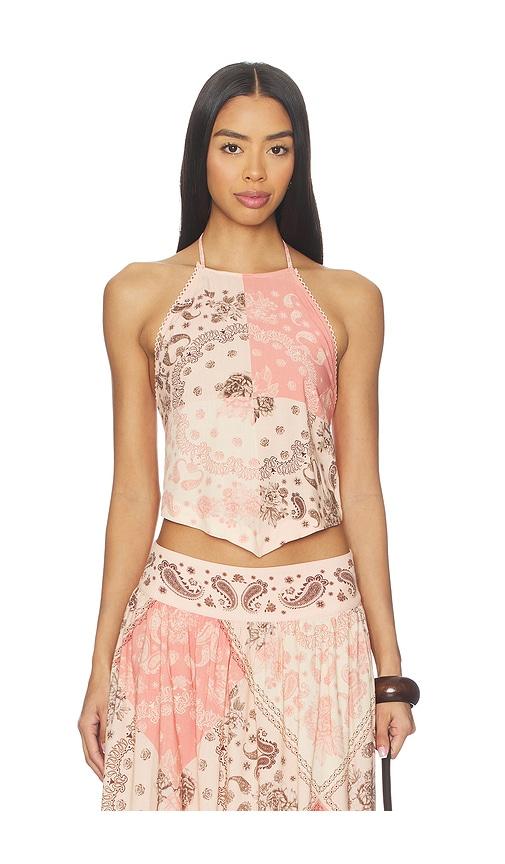 Agua Bendita x REVOLVE X Revolve Vall Crop Top in Pink by AGUA BENDITA