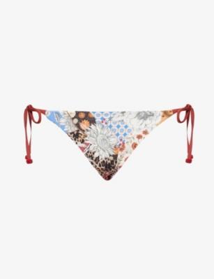 Alegria Graphic-Print Bikini Bottoms by AGUA BENDITA