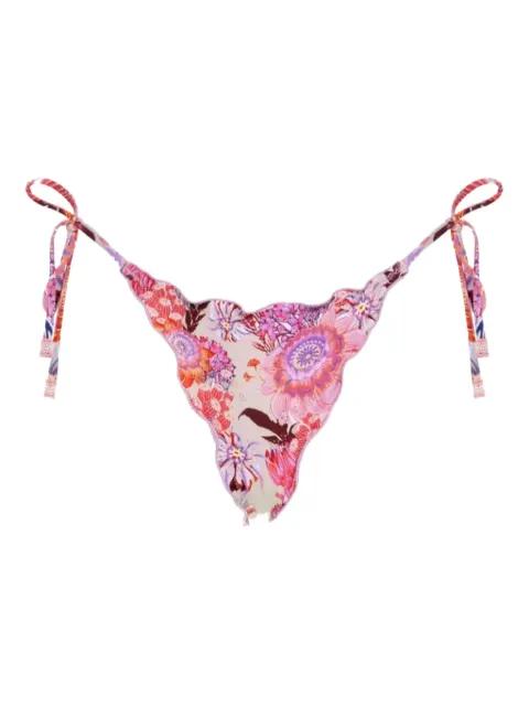 Alegria floral-print bikini bottoms by AGUA BENDITA