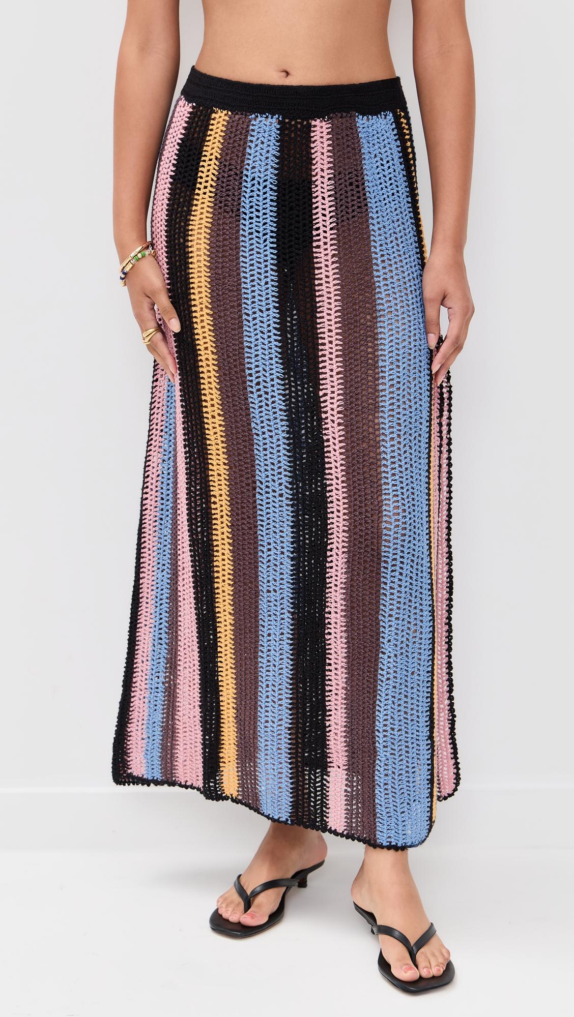 Cyprus Crochet Maxi Skirt by AGUA BENDITA