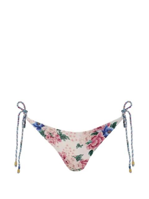 Tammy floral-print reversible bikini bottoms by AGUA BENDITA