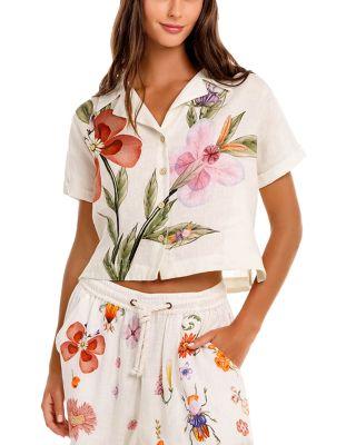 Vittoria Ambar Shirt Swim Cover-Up by AGUA BENDITA