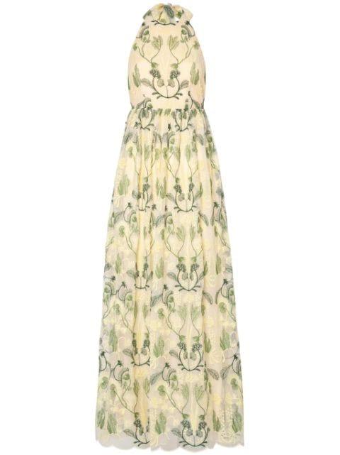 Acanella Habitat halter maxi dress by AGUA BY AGUA BENDITA