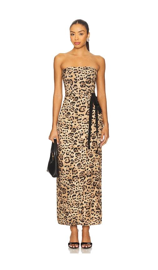 Agua by Agua Bendita Cinefila Jaguar Dress in Tan by AGUA BY AGUA BENDITA