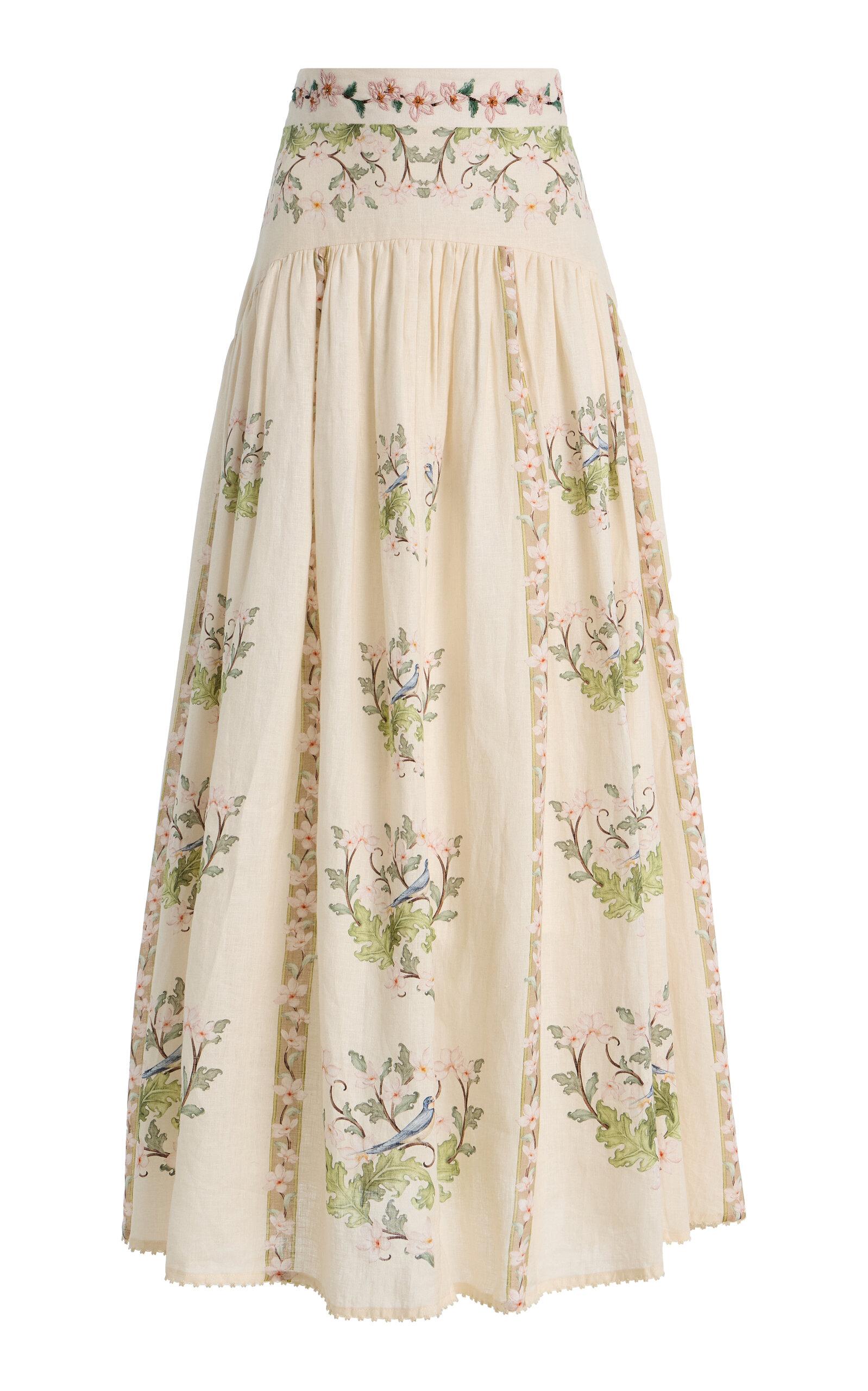 Agua by Agua Bendita Curuá Anhelo Embroideredinen Maxi Skirt - Moda Operandi by AGUA BY AGUA BENDITA