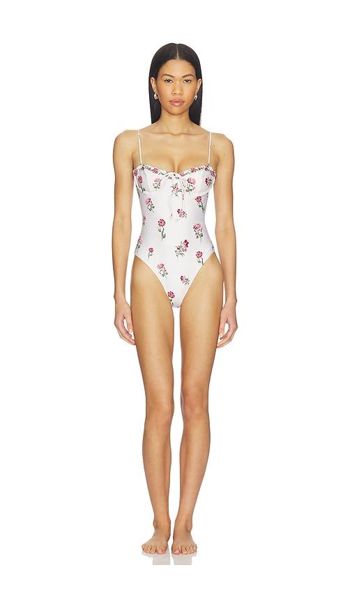 Agua by Agua Bendita Ebano Quebrada One Piece in Cream by AGUA BY AGUA BENDITA