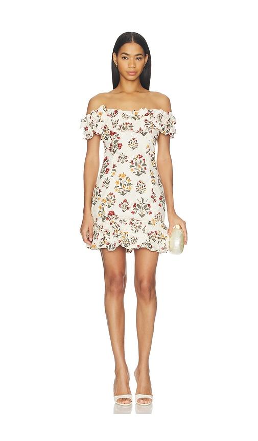Agua by Agua Bendita Jardin Mini Dress in Ivory by AGUA BY AGUA BENDITA