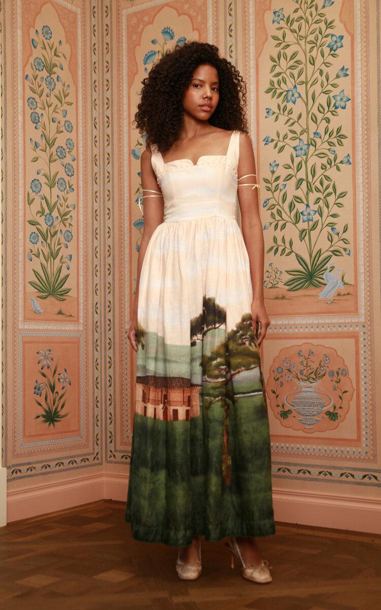 Agua by Agua Bendita Jaspe Paraiso Linen Maxi Dress - Moda Operandi by AGUA BY AGUA BENDITA