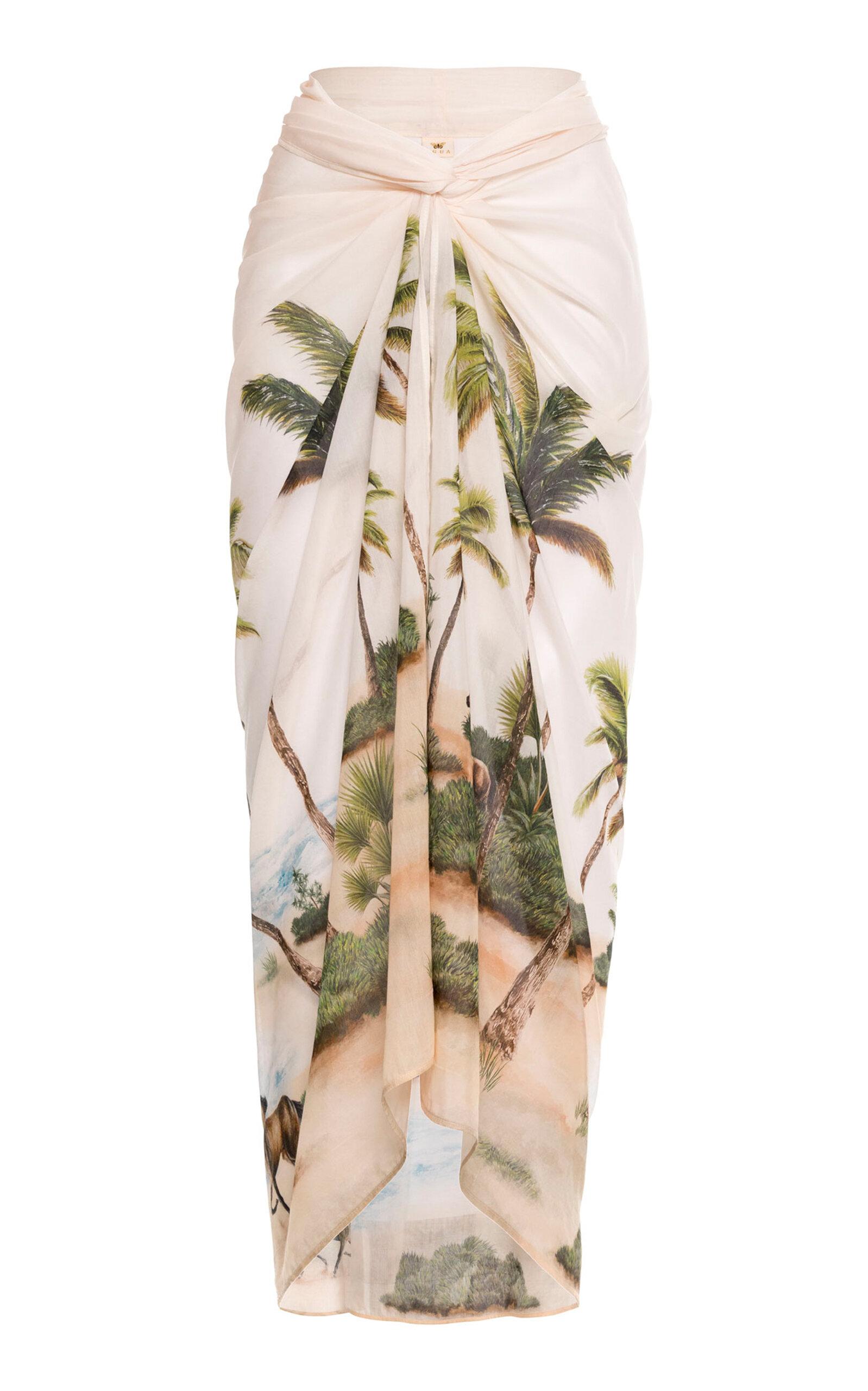 Agua by Agua Bendita Lavanda Arena Cotton-Silk Scarf - Moda Operandi by AGUA BY AGUA BENDITA
