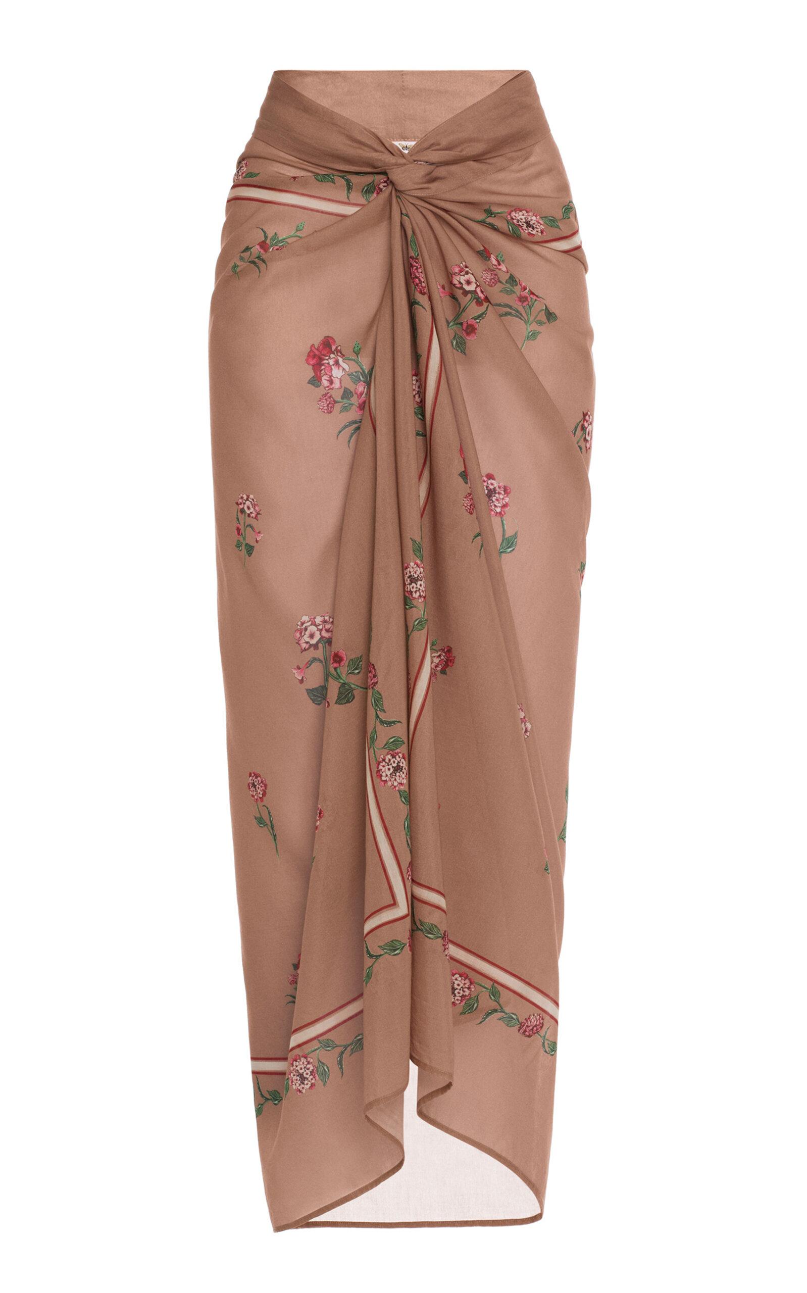 Agua by Agua Bendita Lavanda Quebrada Cotton-Silk Pareo - Moda Operandi by AGUA BY AGUA BENDITA