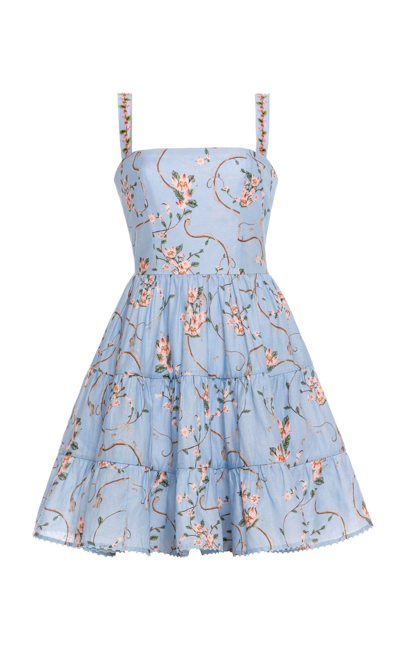 Agua by Agua Bendita Lima Navegante Linen Mini Dress - Moda Operandi by AGUA BY AGUA BENDITA