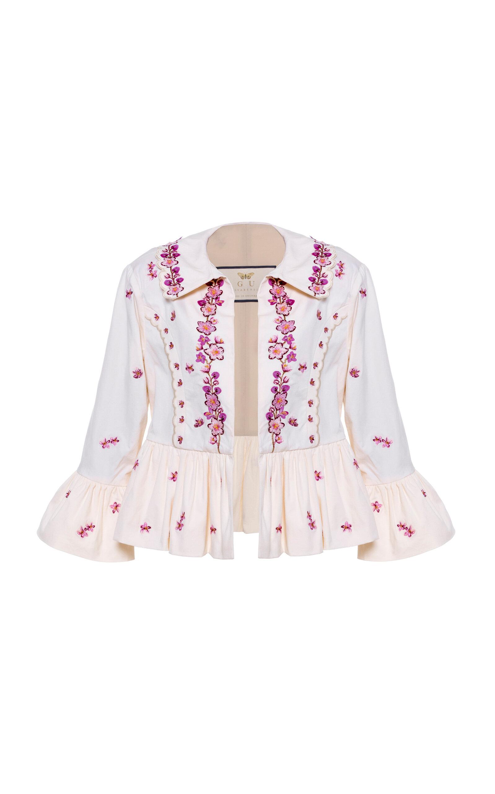 Agua by Agua Bendita - Silene Cauca Embroidered Cotton Coat - Print - - Only Atoda Operandi by AGUA BY AGUA BENDITA