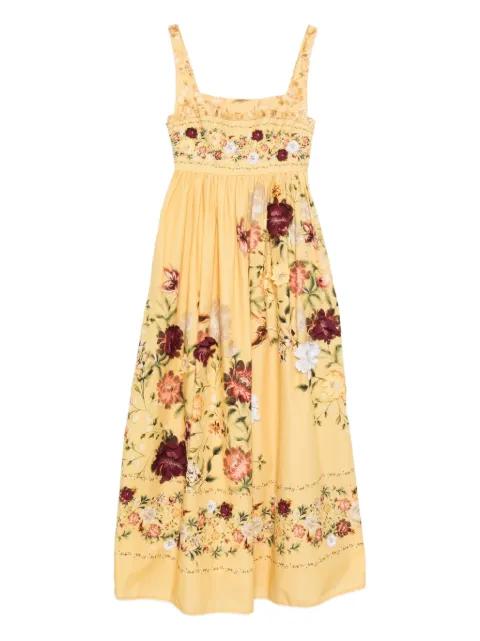 Barbara Paramo strappy floral dress by AGUA BY AGUA BENDITA