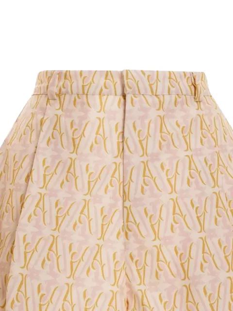 Cudi Sellos pattern belt-loops shorts by AGUA BY AGUA BENDITA